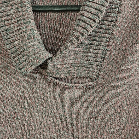 💥Calvin Klein Knit Long Sleeve V Neck Cut Out Brown Cardigan Sweater - Picture 4 of 8